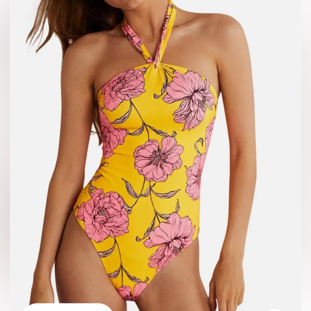 Boden halter one piece size 8